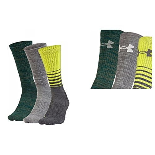Under Armour Mens UA Phenom Twisted Crew 3-Pack Under Armour Mens UA Phenom Twisted Crew 3-Pack